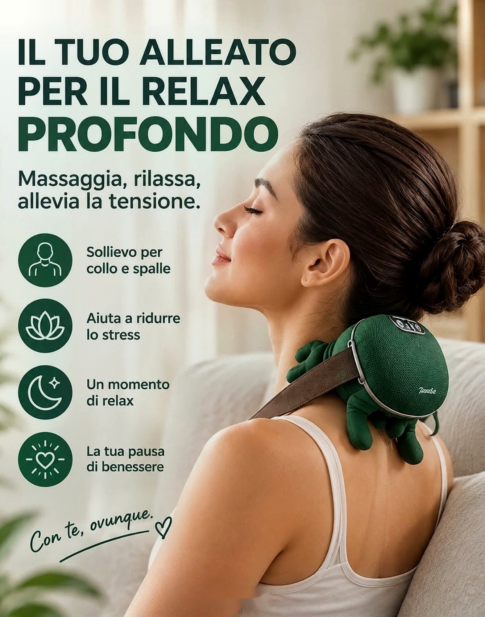 Massaggiatore Cervicale con Calore - Collo e Spalle - immagine 2