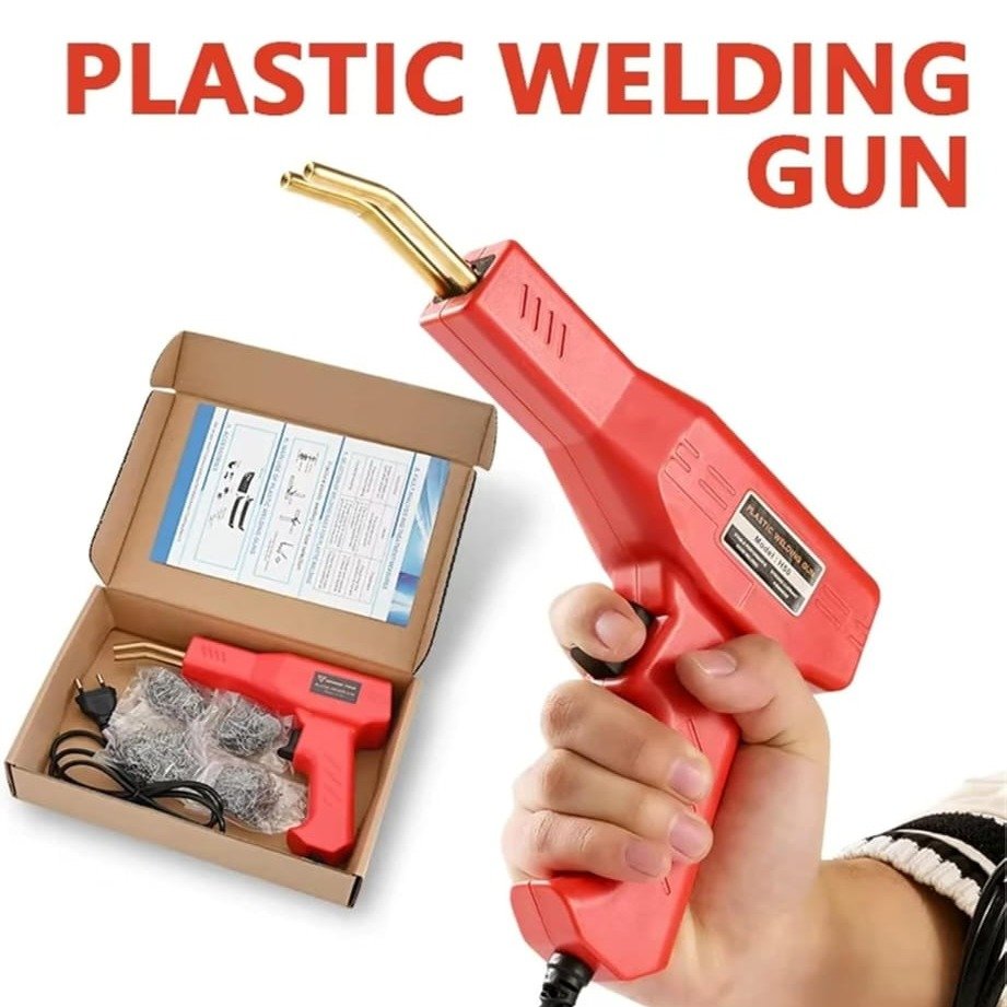 Pistola Saldatrice per Plastica - Kit Completo con 200 Graffette - immagine 3